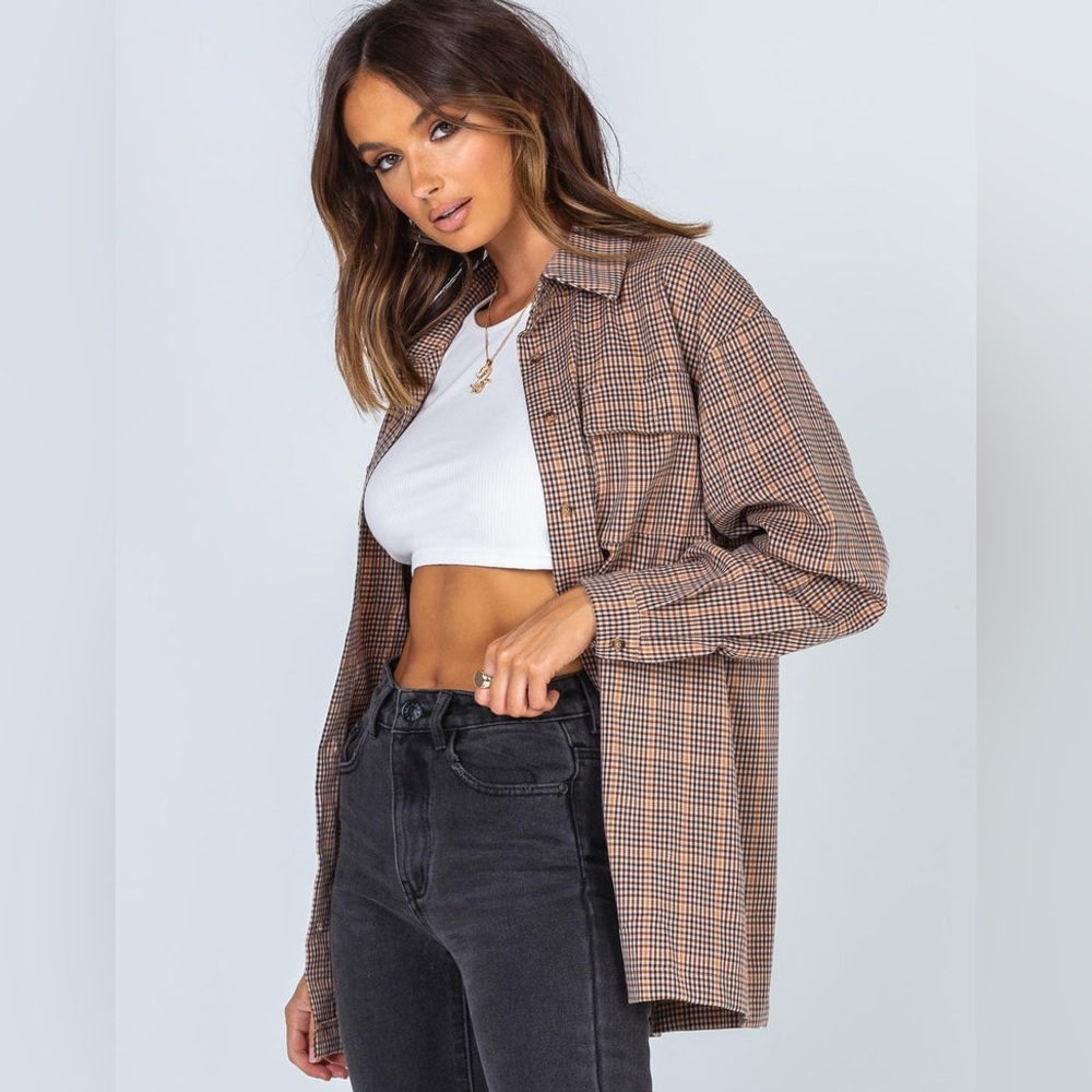 Princess Polly Plaid Button-Up